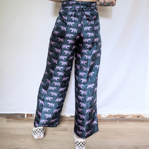 J. Crew NWT Silk Wide Leg Pants - Picture 4 of 5